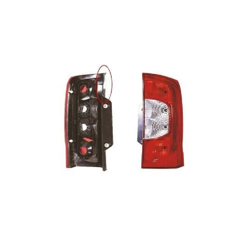 Feu arriere droit sans porte-lampe - Citroen Nemo Fiat Fiorino Qubo Peugeot Bipper 1748932