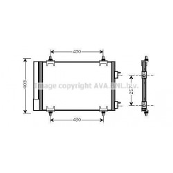 Radiateur de climatisation Citroen Berlingo C4, Peugeot 307308 Partner CNA5230D