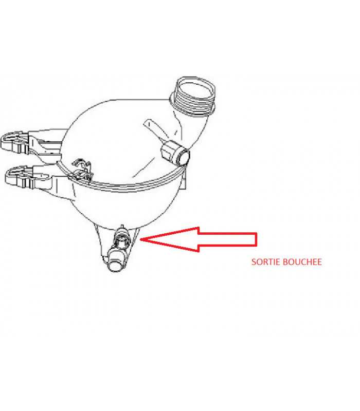 Vase d'expansion, liquide de refroidissement Citroen C-Elysée, Peugeot 301 1321324