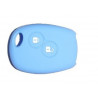 Protection silicone de Coque Clef 2 Boutons Bleu - renault 19531B