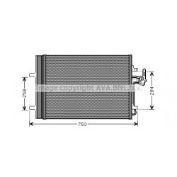 Condenseur, climatisation (radiateur de climatisation) Ford Galaxy Mondeo S-max, Land Rover, Volvo FDA5427D