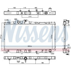 Radiateur moteur (radiateur d'eau) Renault R19, Clio I R11218