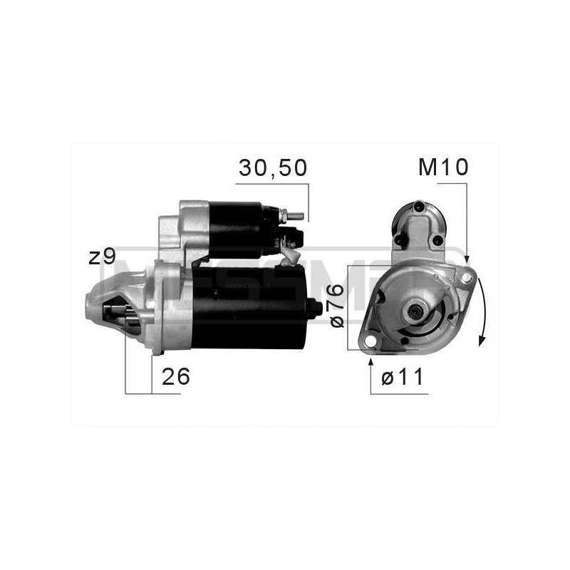 Démarreur Frankberg Pour BMW - Compatible Z8, Série 5 E34/E39, Série 7 E32/E38