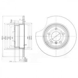 2 x Disque de frein arrière BMW X5 (E53) BG3629