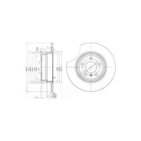 2 x Disque de frein arrière BMW X5 (E53) BG3629