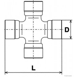 Joint, arbre longitudinal Hyundai H-1, H100, Santa Fe J2920501