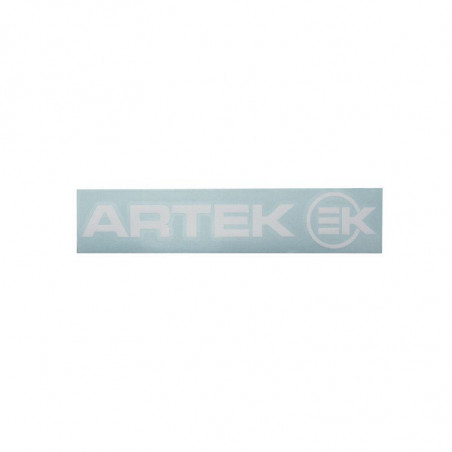 Autocollant/Sticker Cyclomoteur Artek Blanc Precoupe - 215mm x 45mm 154103