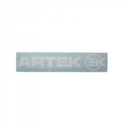 Autocollant/Sticker Cyclomoteur Artek Blanc Precoupe - 280mm x 60mm 154102