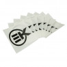 Autocollant/Sticker Cyclomoteur EK noir - 75 x 75 mm 159132