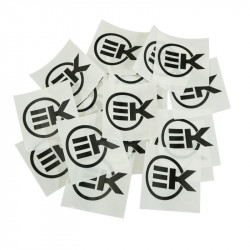 Autocollant/Sticker Cyclomoteur EK noir - 75 x 75 mm 159132