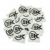 Autocollant/Sticker Cyclomoteur EK noir - 75 x 75 mm 159132