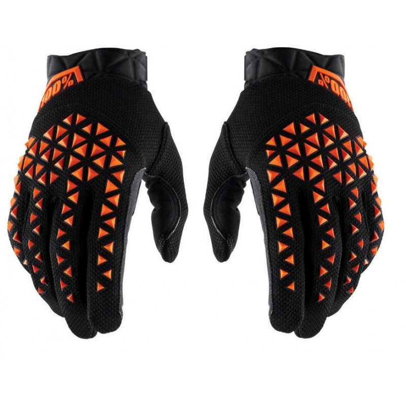 Paire de Gants Moto Adulte Airmatic CE Noir/Orange Fluo - T12 XXL 165783