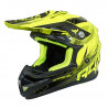 Casque Cross Adulte ADX MX2 Jaune Fluo Brillant Boucle Double D - S 161560