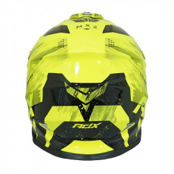 Casque Cross Adulte ADX MX2 Jaune Fluo Brillant Boucle Double D - S 161560