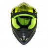 Casque Cross Adulte ADX MX2 Jaune Fluo Brillant Boucle Double D - S 161560