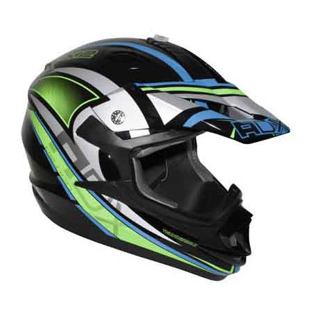 Casque Cross Adulte ADX MX2 Thunderbolt Noir/Vert Fluo - XL 30384