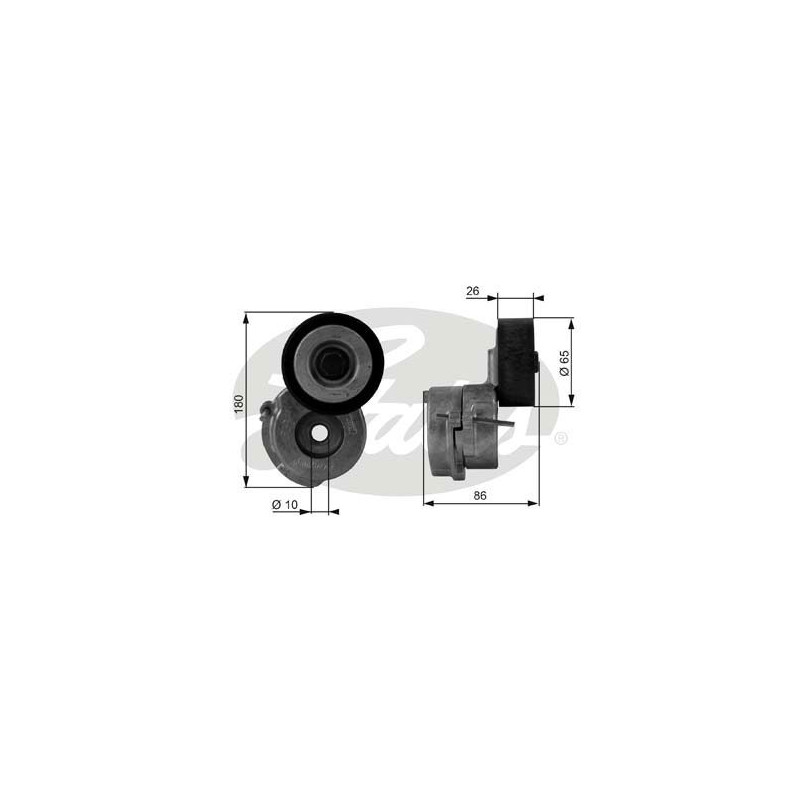 Galet tendeur de courroie d'accessoire Chevrolet Fiat Opel Suzuki