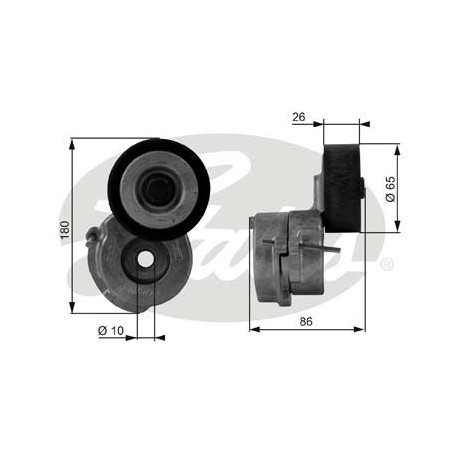 Galet tendeur de courroie d'accessoire Chevrolet Fiat Opel Suzuki