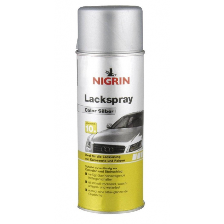 Spray de peinture nitrocellulose argent - 400 ml