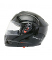 Casque Integral Modulable Mt Atom Sv Double Ecrans Uni Noir Brillant - XL