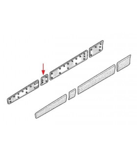 Baguette, bande protectrice panneau latérale droit Nissan Primastar, Opel Vivaro, Renault Trafic