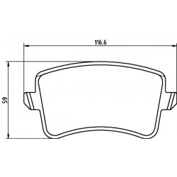 4 Plaquettes de Frein Arriere - Audi A4 A5 S4 S5 PBP1136