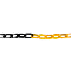 Chaine PVC Jaune/Noir - 5M