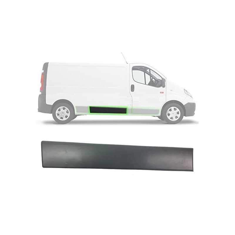 Baguette, bande protectrice laterale centre droit Nissan Primastar, Opel Vivaro, Renault Trafic