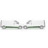 Pack 8 Baguettes, bandes protectrice panneau lateral + Portes Complet droit gauche - Nissan Primastar Opel Vivaro Renault Trafic