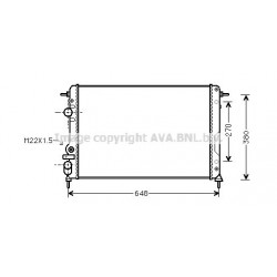 Radiateur moteur Renault Mégane I, Scénic I