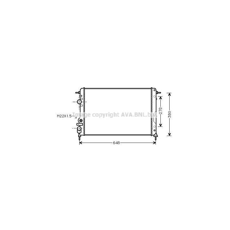 Radiateur moteur Renault Mégane I, Scénic I