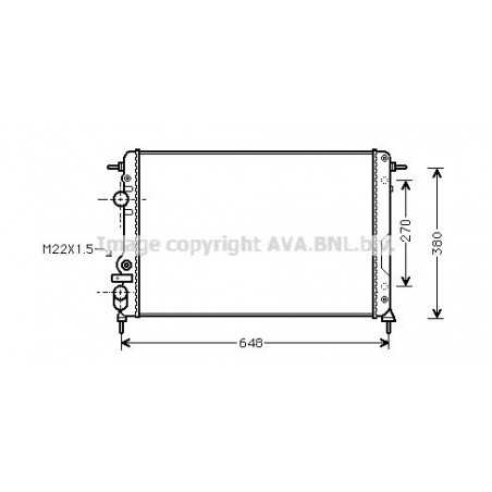 Radiateur moteur Renault Mégane I, Scénic I