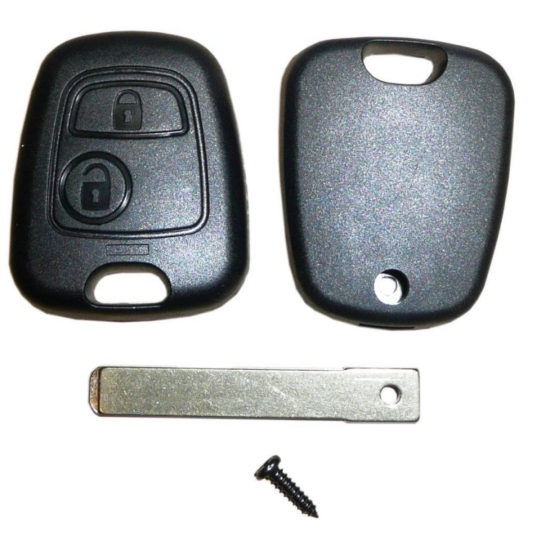 Coque Clef 2 Boutons - Peugeot 106 206 207 307