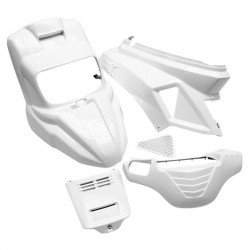 Kit Carrosserie 7 Pieces Scoot Blanc Brillant - MBK 50 Booster Yamaha 50 BWS 2004-