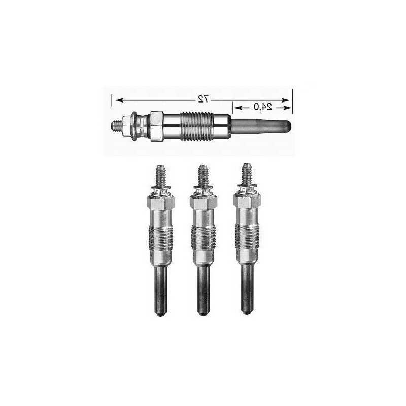 4x Bougies de Prechauffage Diesel - Peugeot 205 306 406 806 Citroen Zx Xsara C15 Clio R19 R21 Express BF-823001*4