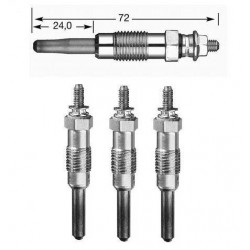 4x Bougies de Prechauffage Diesel - Peugeot 205 306 406 806 Citroen Zx Xsara C15 Clio R19 R21 Express BF-823001*4