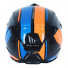 Casque Trial MT Streetfighter SV Twin Noir/Bleu/Orange Brillant Simple Ecran Dark - M