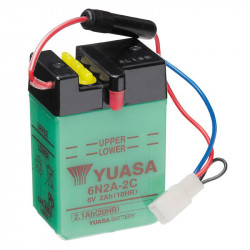 Batterie 6V 2 Ah 6N2A-2C Yuasa Conventionnelle Avec Entretien Honda ST Dax 50