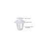 Lot de 10 clips plastique panneau de porte CITROEN Berlingo - Xantia - Xsara Picasso PEUGEOT 206 - Partner