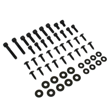 Kit Vis de Carrosserie Carenage Capotage Acier Noir - Mbk 50 Booster Ng Rocket Yamaha 50 Bump Spy