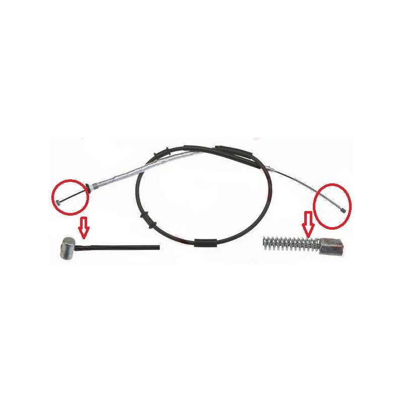 Cable de Frein a Main Arriere Gauche - Fiat 500 Grande Punto 140238