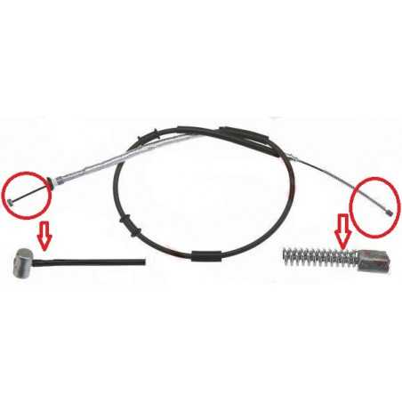 Cable de Frein a Main Arriere Gauche - Fiat 500 Grande Punto 140238