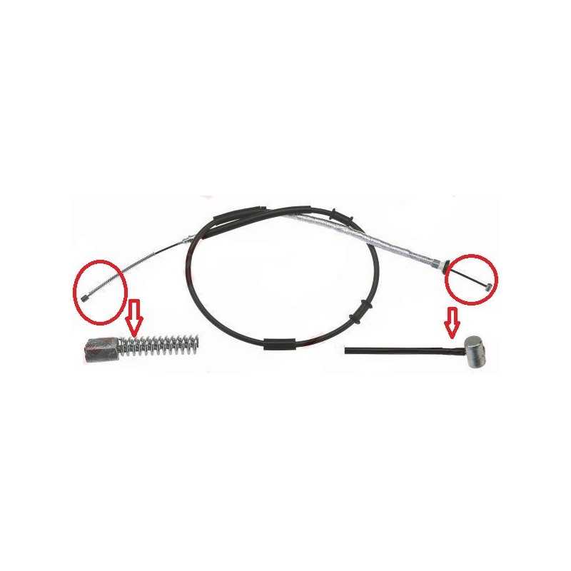 Cable de Frein a Main Arriere Droit - Fiat 500 Grande Punto 140239