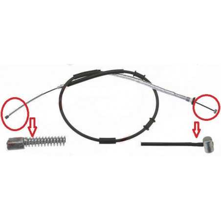 Cable de Frein a Main Arriere Droit - Fiat 500 Grande Punto 140239