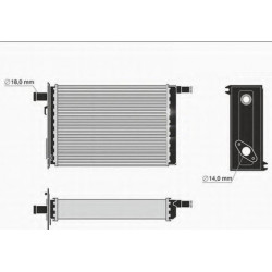 Radiateur de Chauffage - Renault Trafic 1 Master 2 Movano 53563