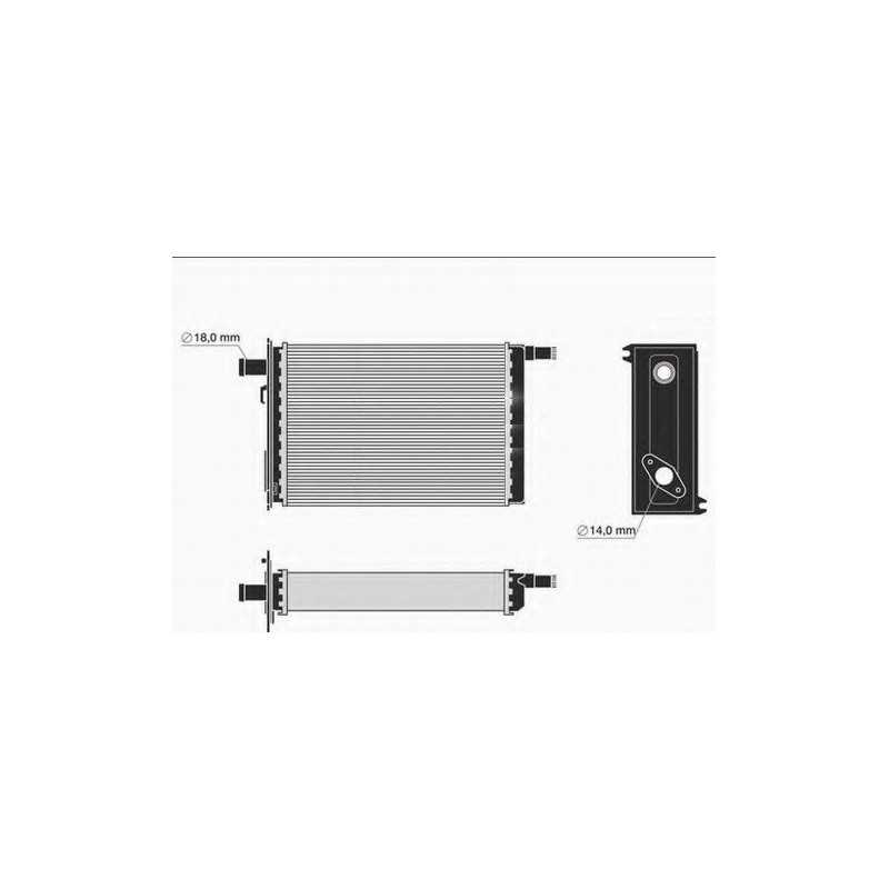 Radiateur de Chauffage - Renault Trafic 1 Master 2 Movano 53563