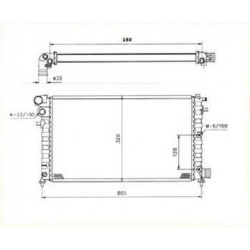 Radiateur Eau de Refroidissement - Peugeot 106, Citroen Saxo 78005