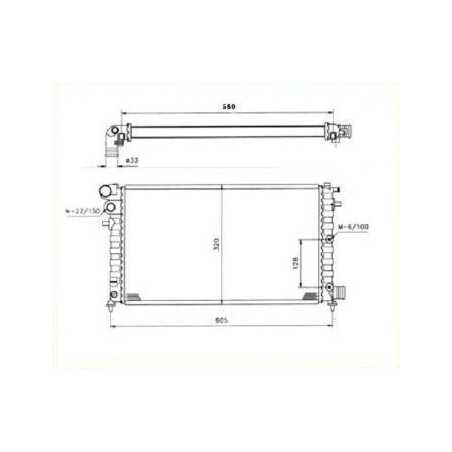 Radiateur Eau de Refroidissement - Peugeot 106, Citroen Saxo 78005