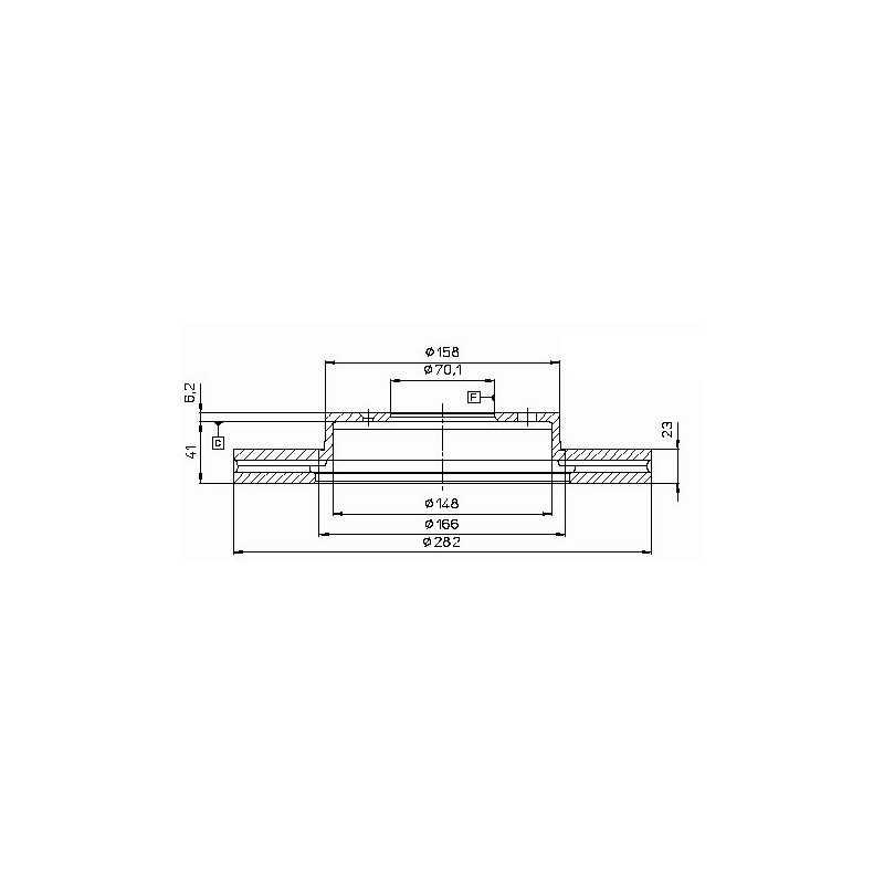 2 Disques de Frein Avant - Honda HRV CRV 1 Prelude 282mm BS5860