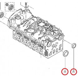 2 Bouchons Pastille Cache de Callage Distribution - Renault 1,4 - 1,6 - 2.0 16v 4641